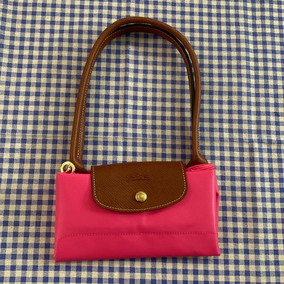 Longchamp Le Pliage Candy Pink Foldable Shoulder Bag - Picture 8 of 9
